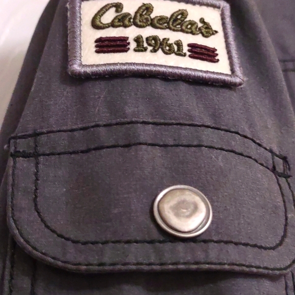 Cabela's Women's Charcoal Canvas Belted Jacket Size L - Picture 5 of 10